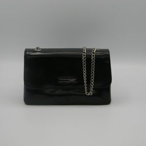 Rosetti Small Black Leather Shoulder Pur…